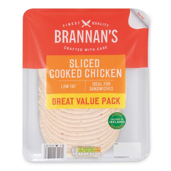 Sliced Cooked Chicken 320g Brannan's